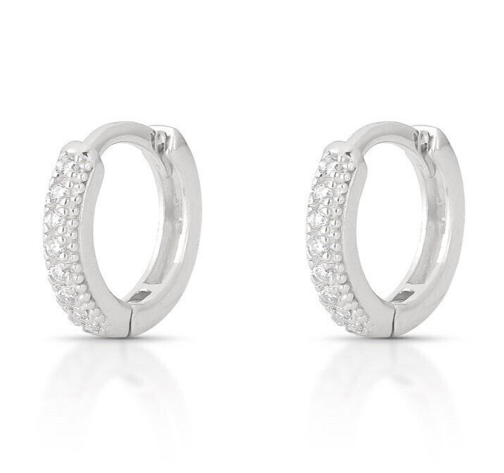 沒有保留價 - 耳環 - 14 克拉 白金 - 0.20ct. tw. 鉆石 (天然) - 请提供需要翻译的文本内容,以便我可以帮助您完成翻译任务。 #1.0