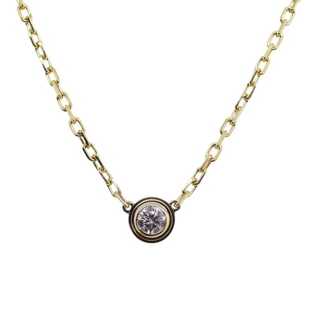 Cartier - Collier avec pendentif - Cartier d’amour - 18 carats Or jaune -  0.09ct. tw. #1.0