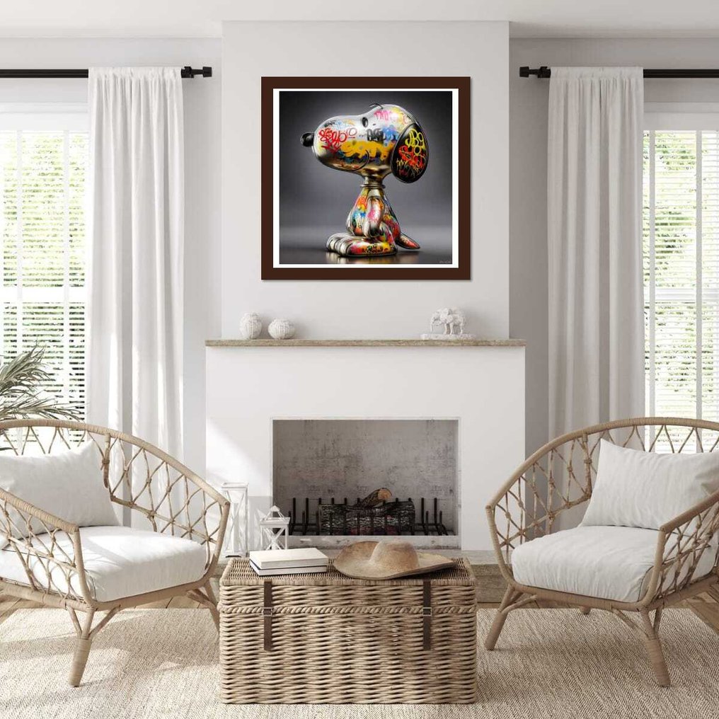 Urban3DArt (1971) - "Snoopy Chrome - Street Art Reflection" Limited Edition #4.3