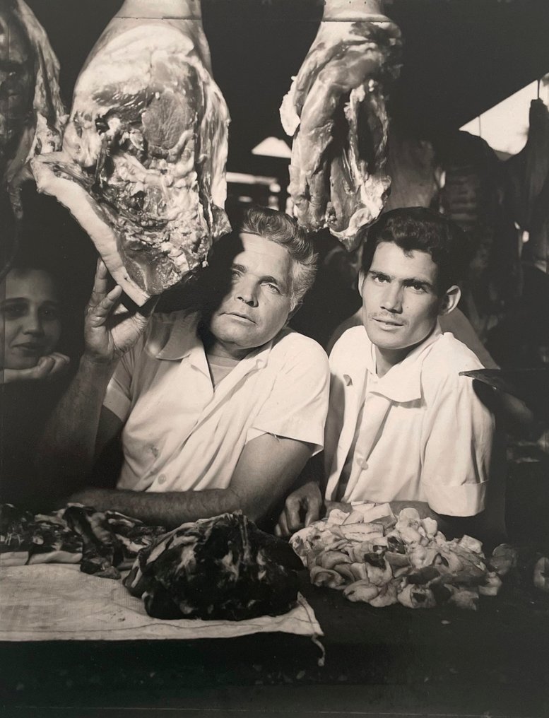 Aldo SOARES (Né en 1960) - Portrait de bouchers, cubains, La Havane, Cuba, 1996 #3.2