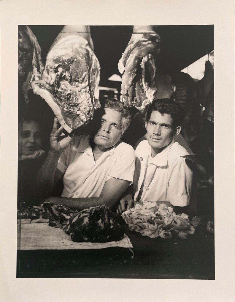 Aldo SOARES (Né en 1960) - Portrait de bouchers, cubains, La Havane, Cuba, 1996 #1.0