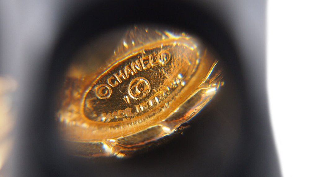 Chanel - Syntetisk edelsten - Metall - Klips-øredobber #3.2