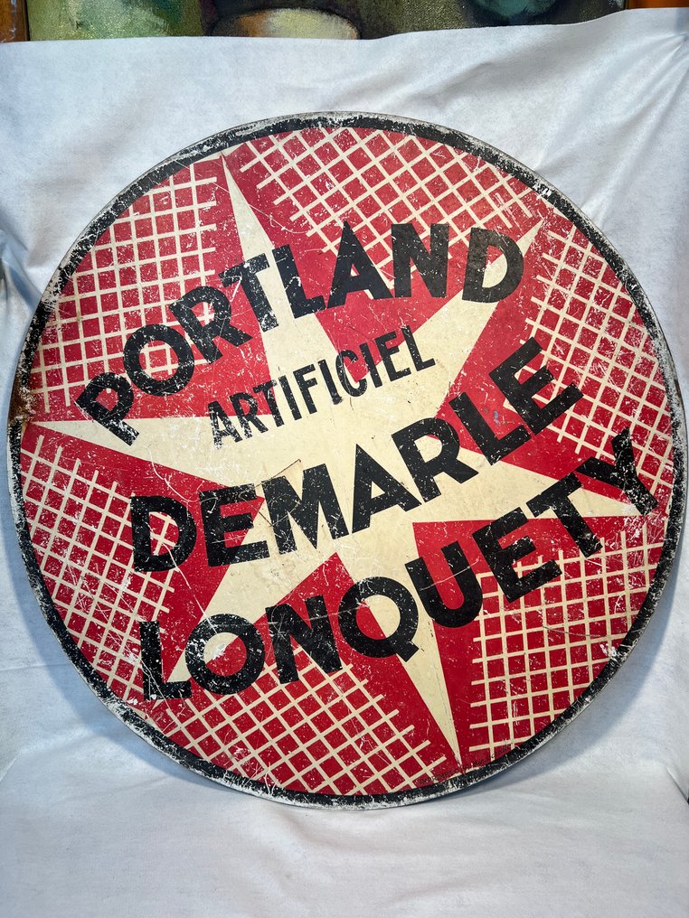 Portland Artificiel Demarle Lonquety - Διαφημιστική πινακίδα - Μέταλλο #3.2