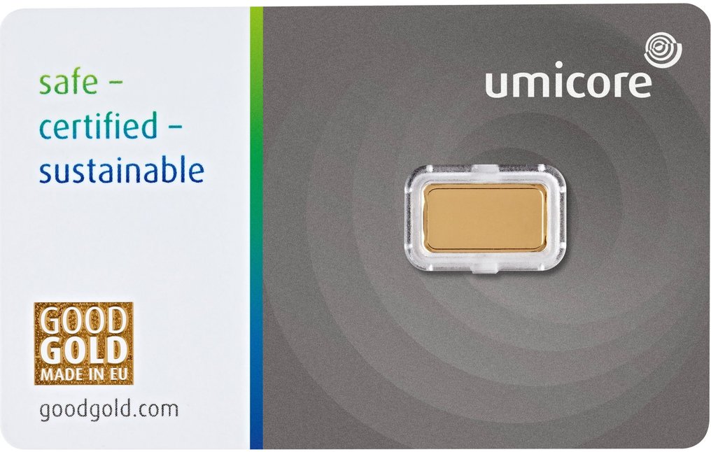 1 grammo - Oro .999 - Umicore - Sigillato e con certificato  (Senza prezzo di riserva) #1.0