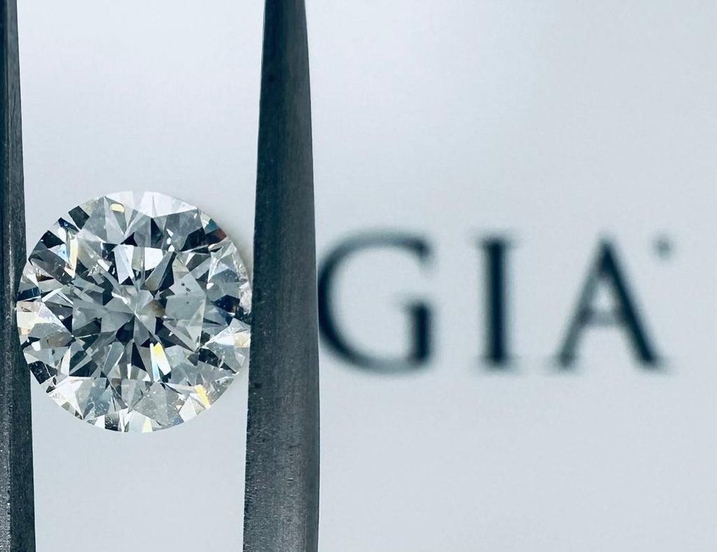 1 pcs 钻石 (天然) - 1.01 ct - 圆形 - G - SI2 微内含二级 - 美国宝石研究院(GIA) #2.1