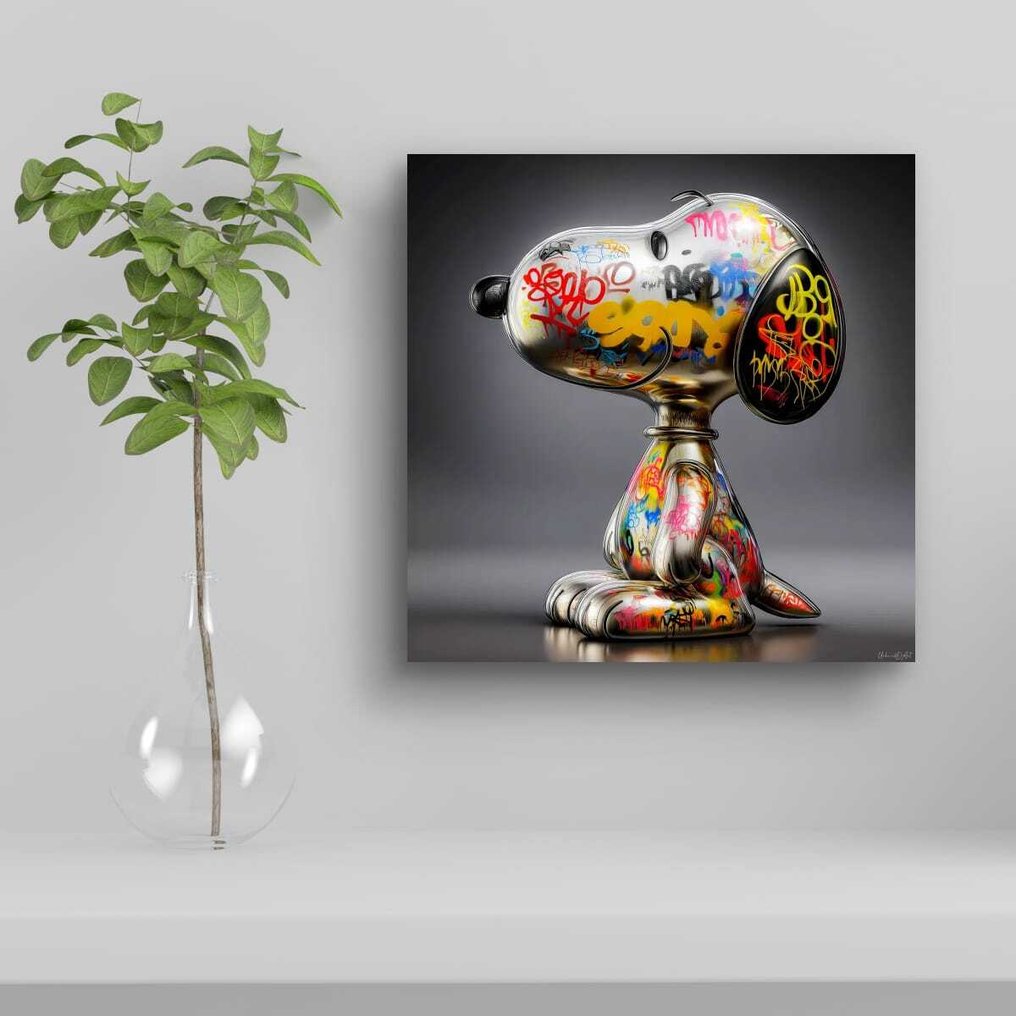Urban3DArt (1971) - "Snoopy Chrome - Street Art Reflection" Limited Edition #1.0
