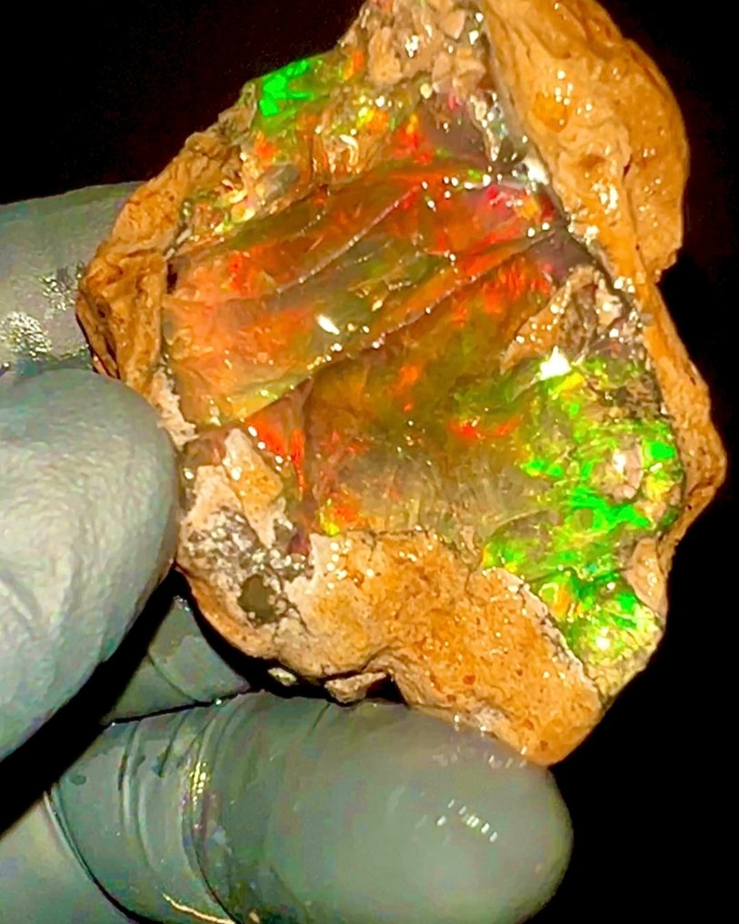 Natural AAA+++ crystal opal - untreated - 226 carats high-quality crystal opal - Height: 55 mm - Width: 55 mm- 45.24 g - (1) #1.0