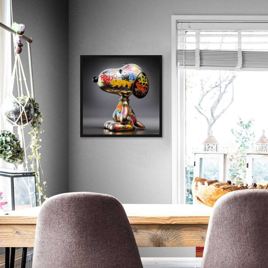 Urban3DArt (1971) - "Snoopy Chrome - Street Art Reflection" Limited Edition #3.2