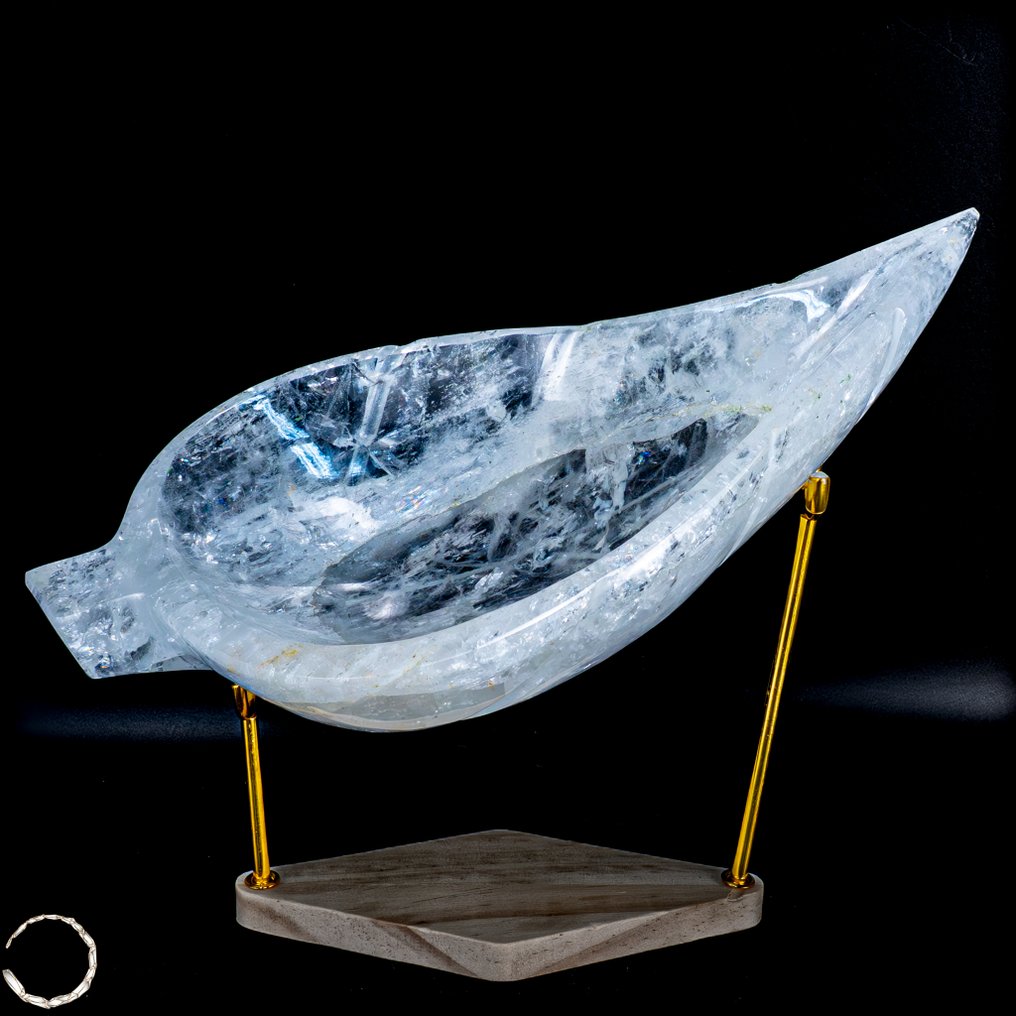 自然清澈的石英晶体,呈片状/碗状 一件来自巴西的巧夺天工的杰作- 1492.31 g #2.1