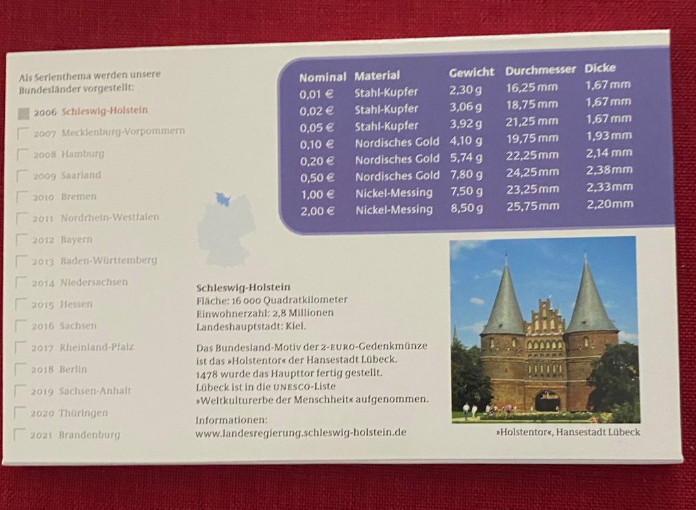 Niemcy. Proof Set 2006 (5 sets) (Bez ceny minimalnej
) #2.1