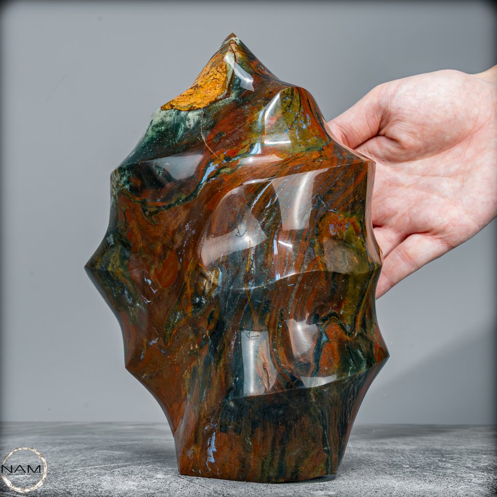 Natural Agate Jasper Flame from Madagascar 3.8 kg- 3884.62 g #4.3