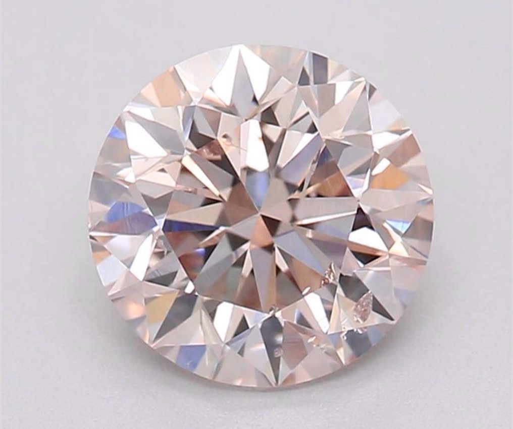1 pcs Diamond  (Natural coloured)  - 1.01 ct - Round - SI2 - Gemological Institute of America (GIA) #1.0