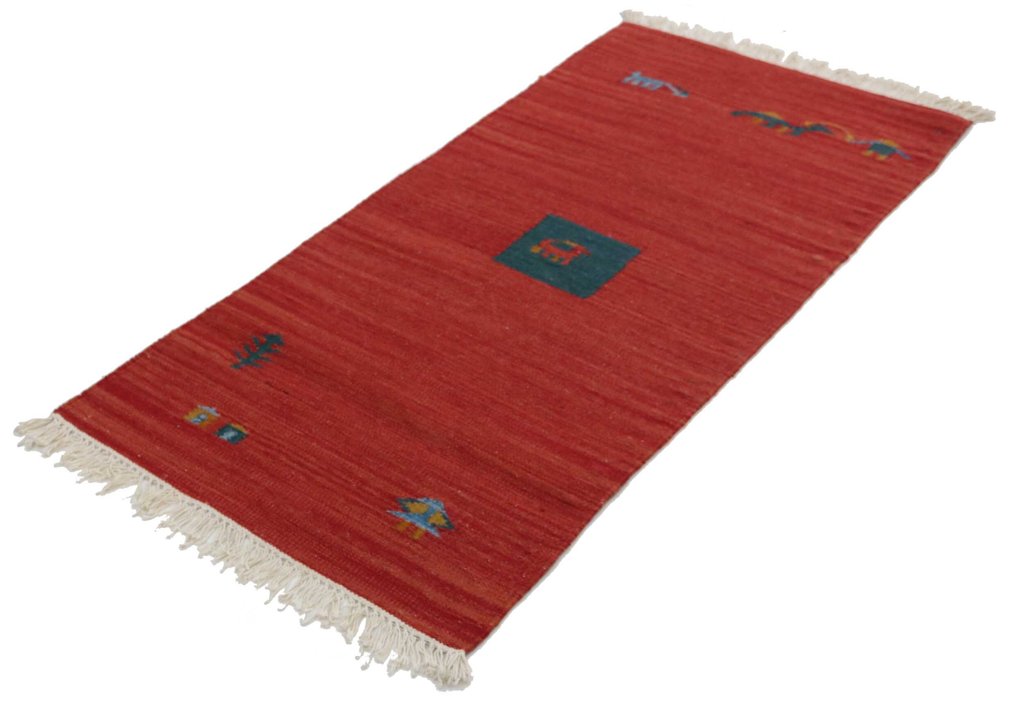 凯利姆 - 小地毯 - 140 cm - 70 cm - 自然色 #1.0