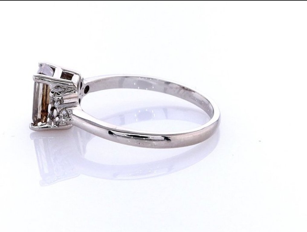 戒指 - 14K包金 白金 -  1.34ct. tw. 钻石 (天然) - 钻石 #4.3