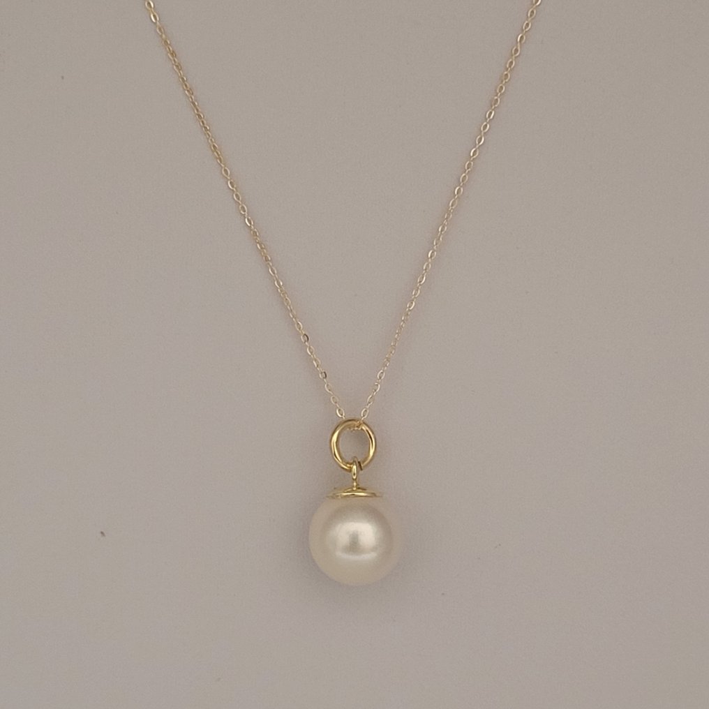 Ensemble de bijoux 2 pièces - 18 carats Or jaune Perle - Perle d'Akoya japonaise #1.0