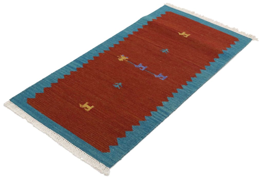 凯利姆 - 小地毯 - 140 cm - 70 cm - 自然色 #1.0