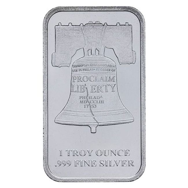 1 Troy Ounce - Silver .999 - 1 oz Proclaim Liberty 999 Fine Silver Bar  (Utan reservationspris) #2.1