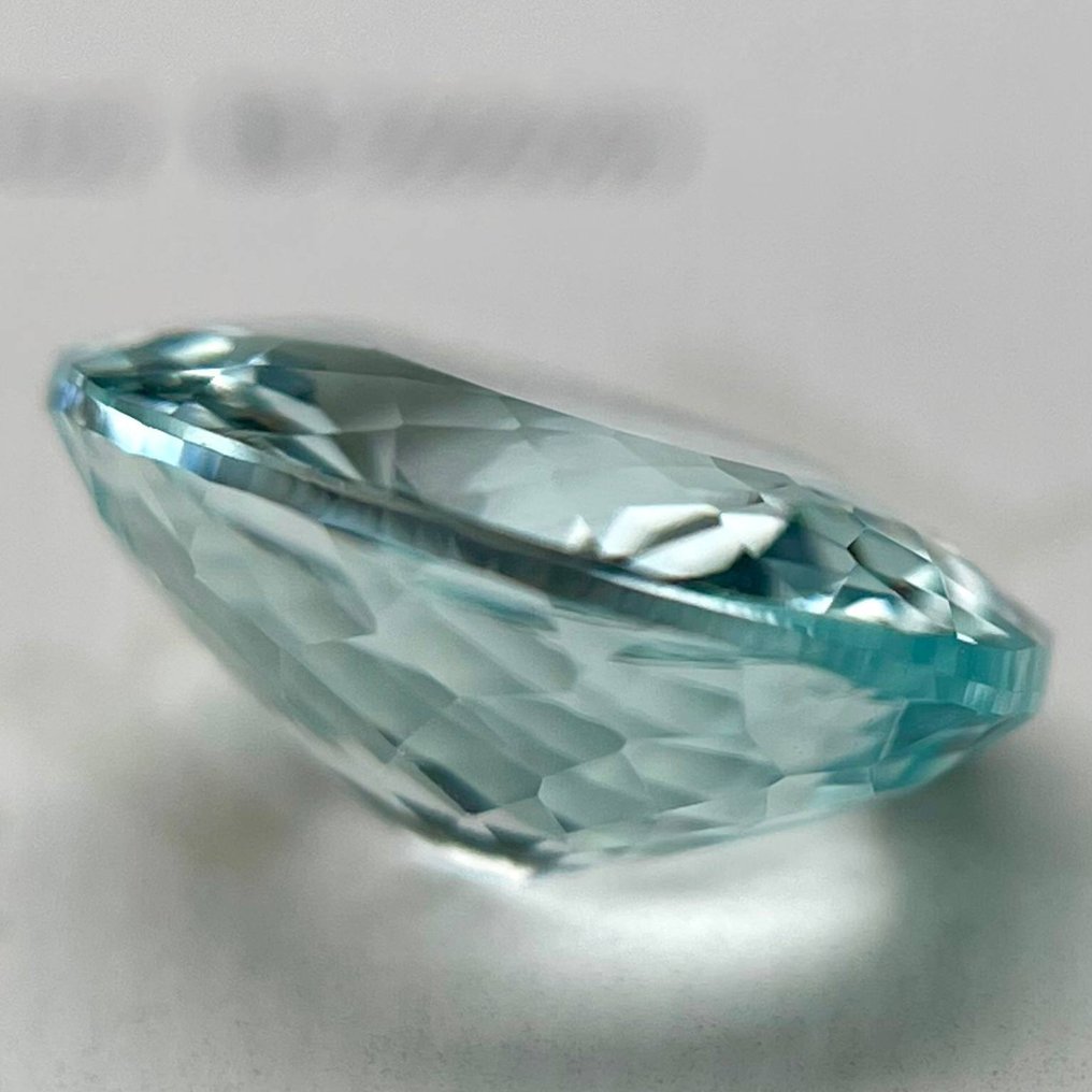 1 pcs  Bleu Tourmaline  - 3.19 ct - International Colored Gemstone Association (ICA GemLab) - Tourmaline Paraiba #1.0