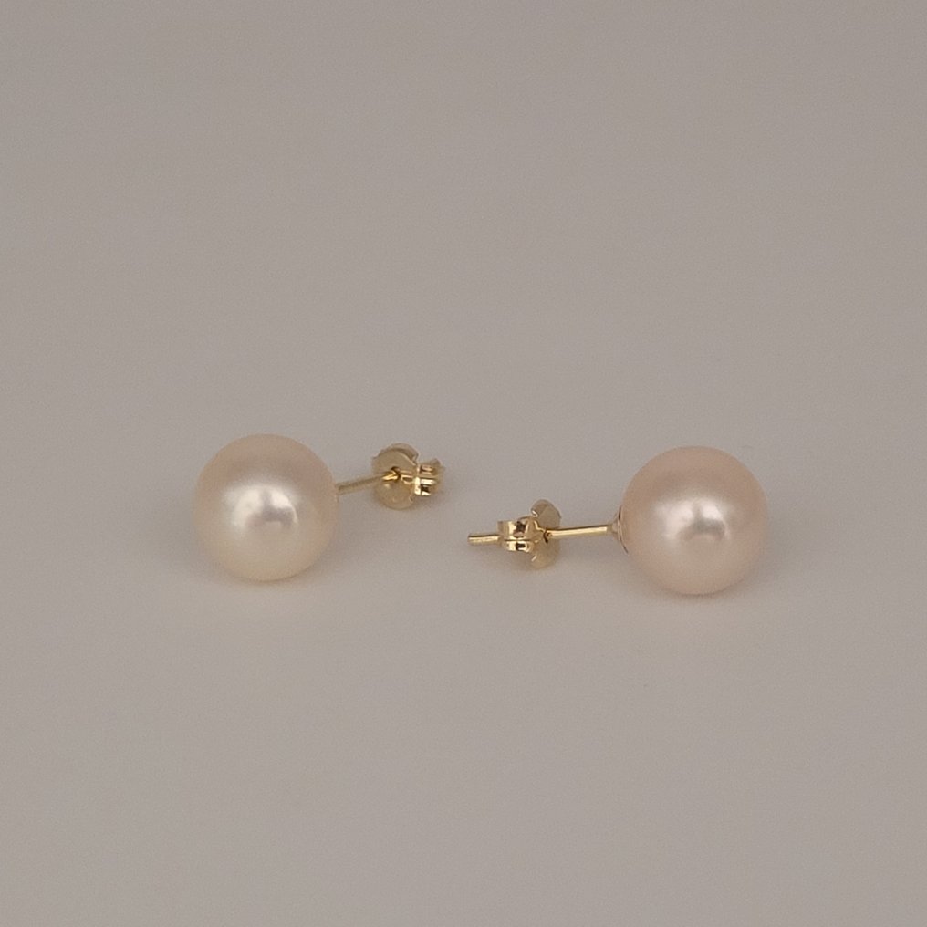 Ensemble de bijoux 2 pièces - 18 carats Or jaune Perle - Perle d'Akoya japonaise #4.3