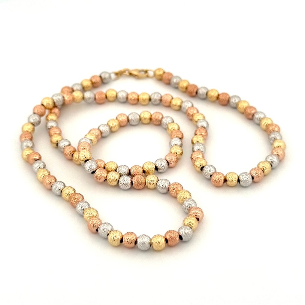 Handmade - Collier - 6.3 g - 18 carats Or jaune, Or blanc, Or rose - Gold Art #1.0