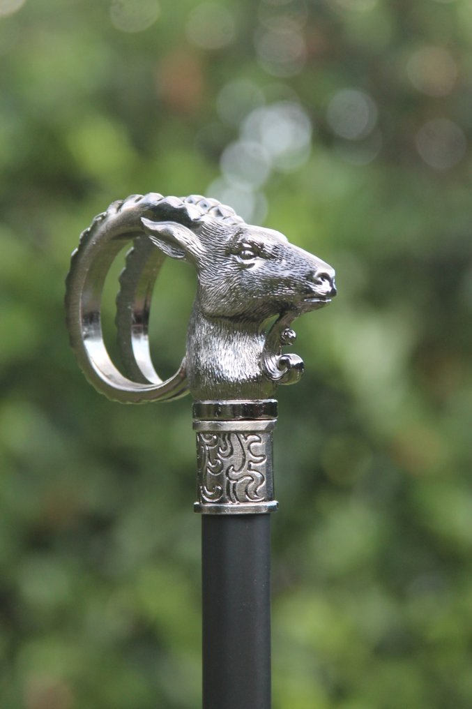 Wandelstok - bokkekop - Legering #2.1