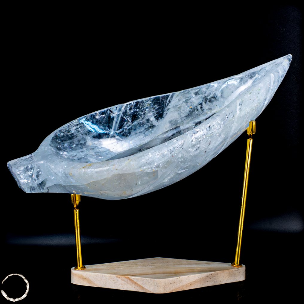 自然清澈的石英晶体,呈片状/碗状 一件来自巴西的巧夺天工的杰作- 1492.31 g #3.2