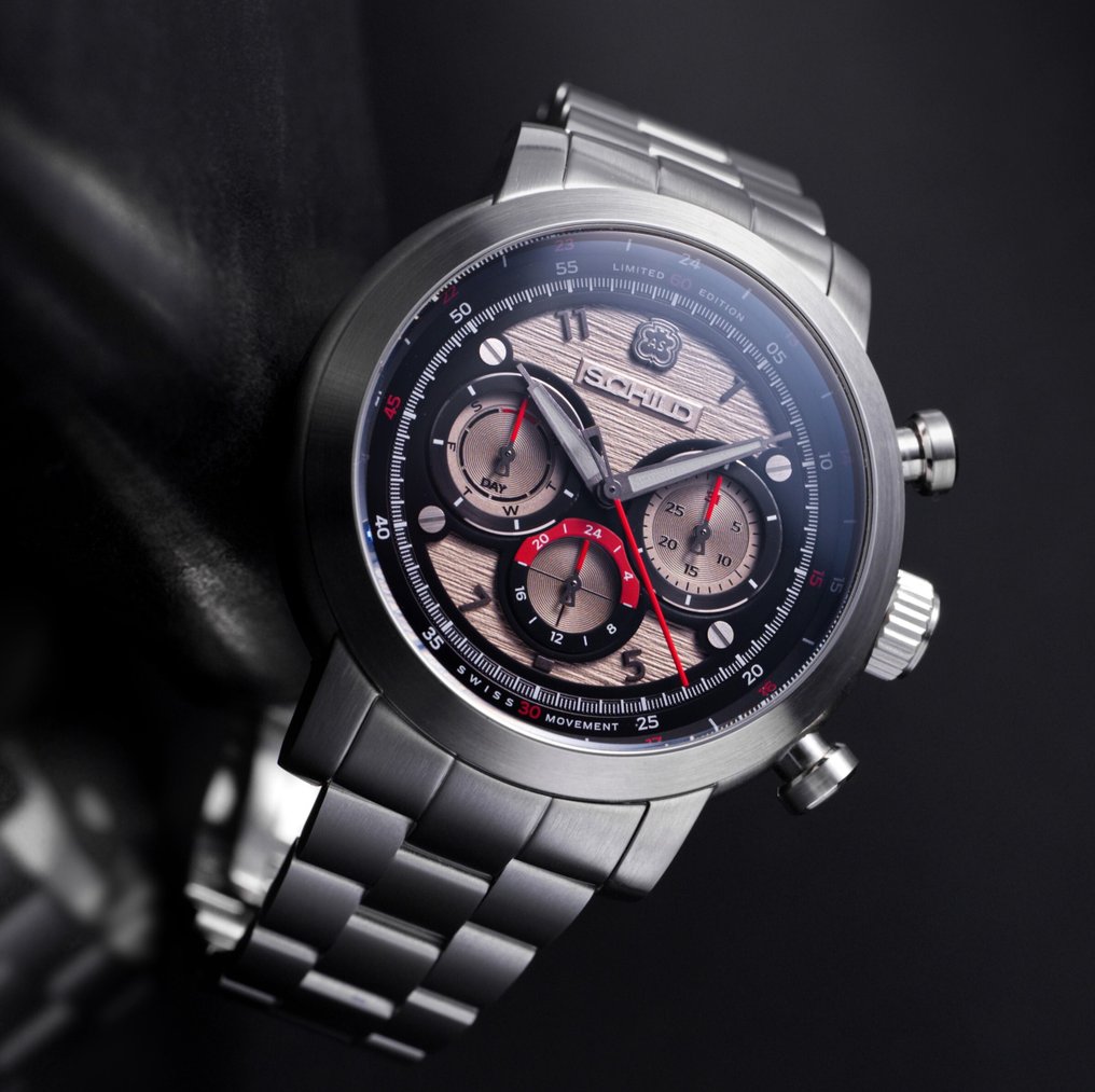 Schild - Limited Edition *1 - 50* - Swiss Calendar - Dual Time - Gift Set - New - Άνδρες - 2025 #1.0