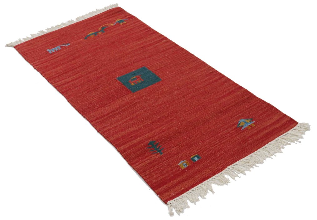 凯利姆 - 小地毯 - 140 cm - 70 cm - 自然色 #1.0