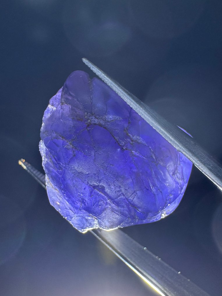 Παρτίδα 2 κρυστάλλων τανζανίτη. 50,56 καράτια. Δεν υπάρχει τιμή επιφύλαξης. Τραχύς- 10.11 g - (2) #2.1