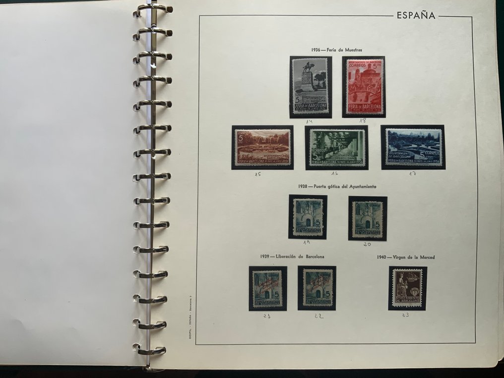 Spagna 1929/1945 - Comune di Barcellona - collezione completa #3.2