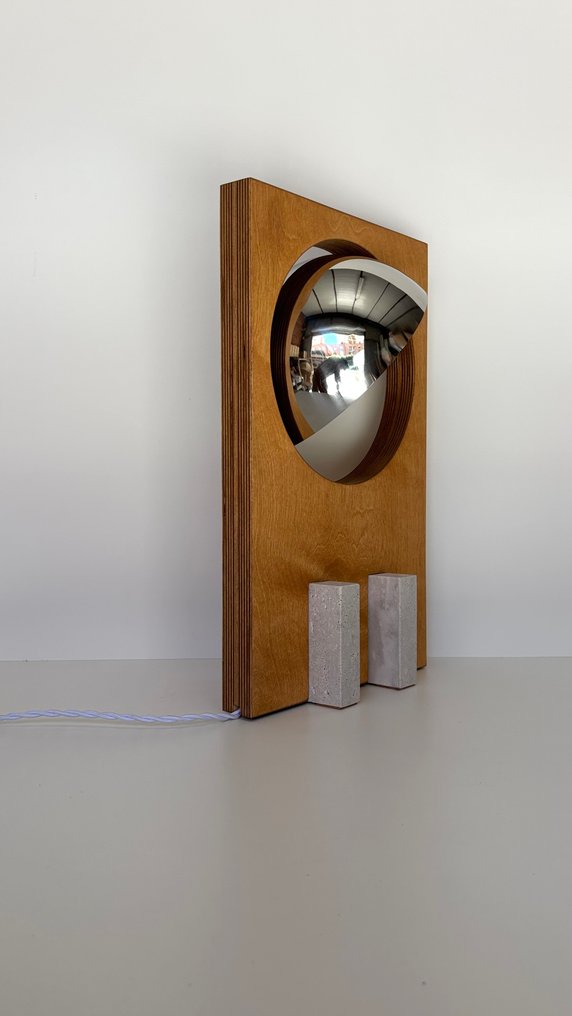 Edoardo Lietti Studio - Edoardo Lietti - Επιτραπέζιο φωτιστικό - Galileo 2.2 - Ξύλο, Μέταλλο, Πέτρα #4.3