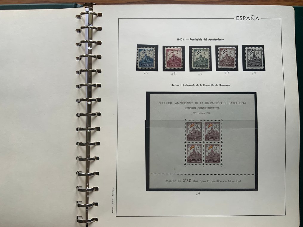 Spagna 1929/1945 - Comune di Barcellona - collezione completa #4.3