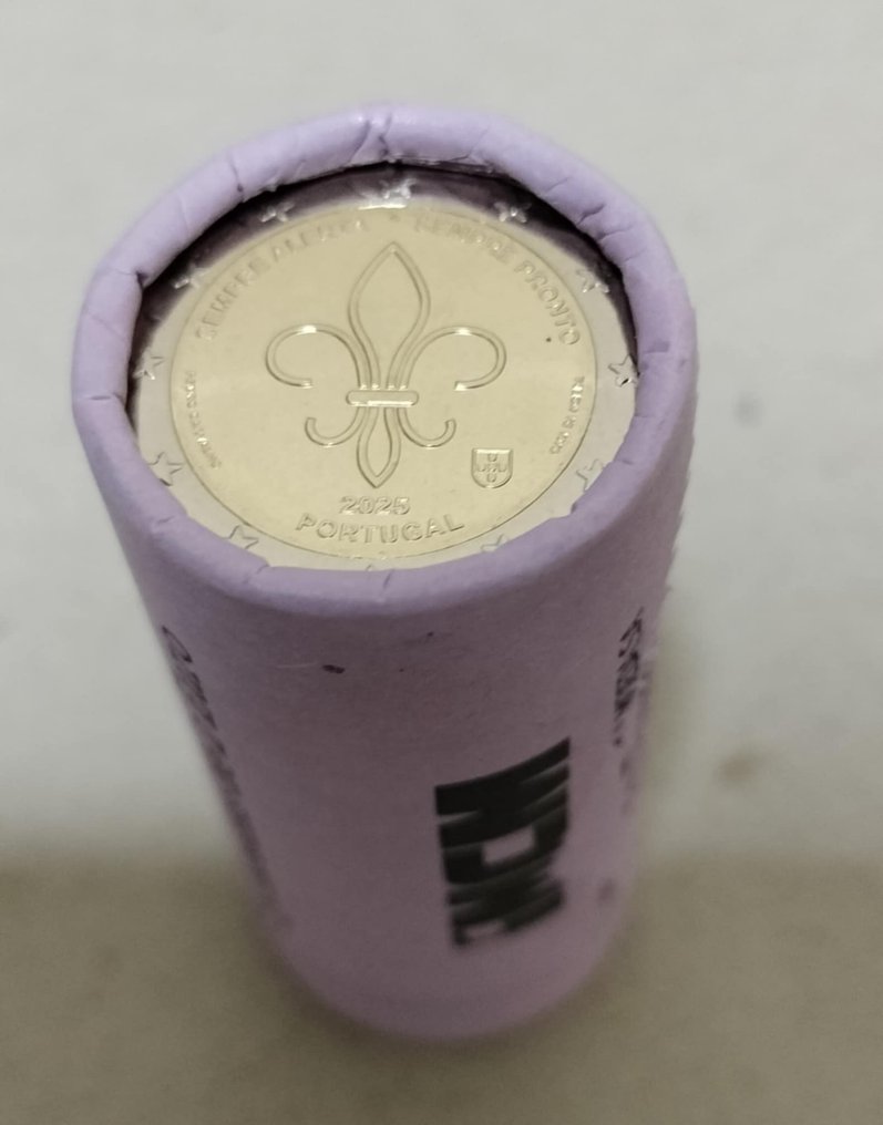 葡萄牙. 2 Euro 2025 "Escoteiros" (25 moedas) em rolo (没有保留价) #2.1