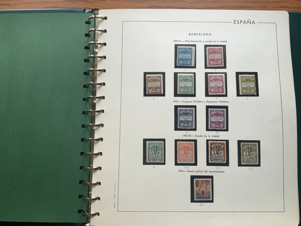 Spagna 1929/1945 - Comune di Barcellona - collezione completa #1.0