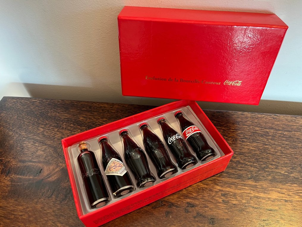 主題系列 - 可口可乐瓶子演变套装——1996年收藏者迷你玻璃瓶（法国，密封） - Coca-Cola #1.0