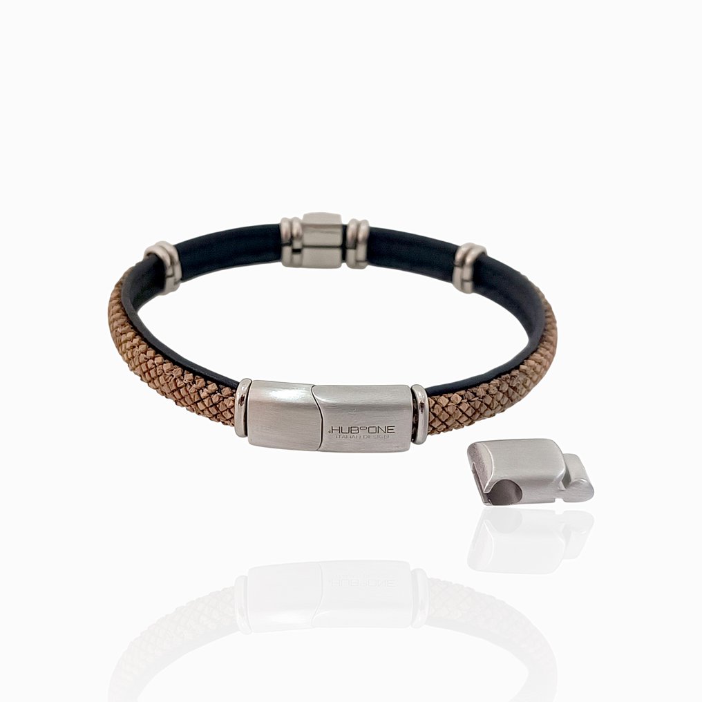 Other brand - 18 καράτια - Χάλυβας, Ροζ χρυσό - Βραχιόλι - χειροποίητο #1.0