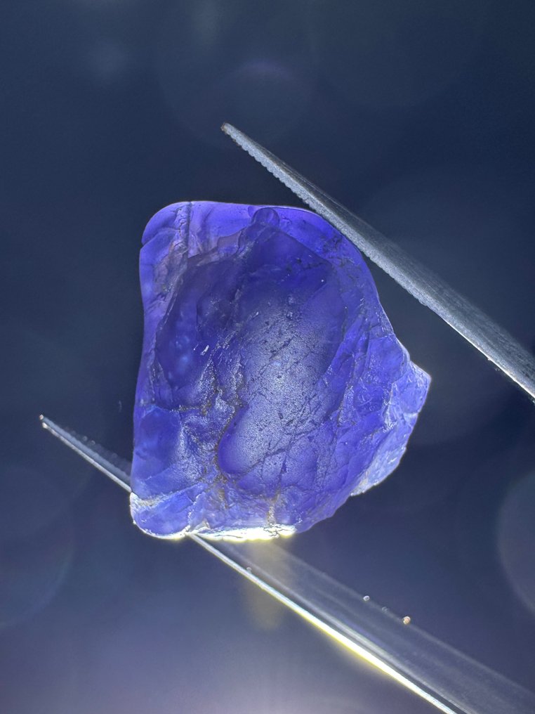 Παρτίδα 2 κρυστάλλων τανζανίτη. 50,56 καράτια. Δεν υπάρχει τιμή επιφύλαξης. Τραχύς- 10.11 g - (2) #3.2