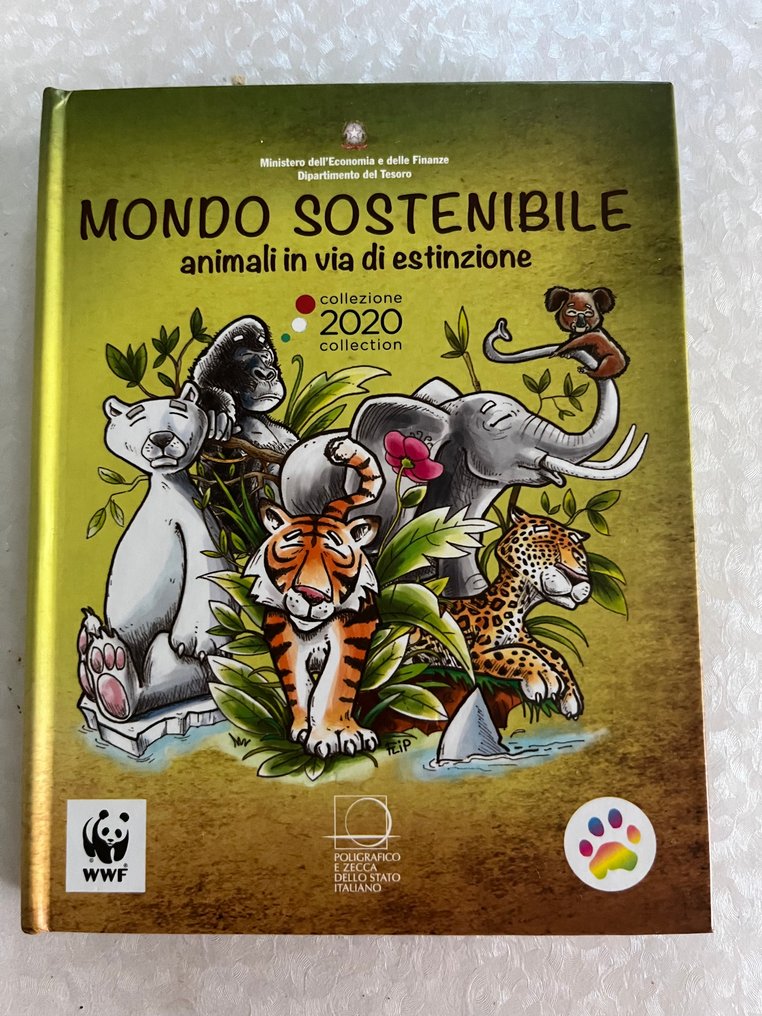 Olaszország. 5 Euro 2020/2024 "Animali In Via Di Estinzione" (incl. 5 euro "Tigre") #1.0