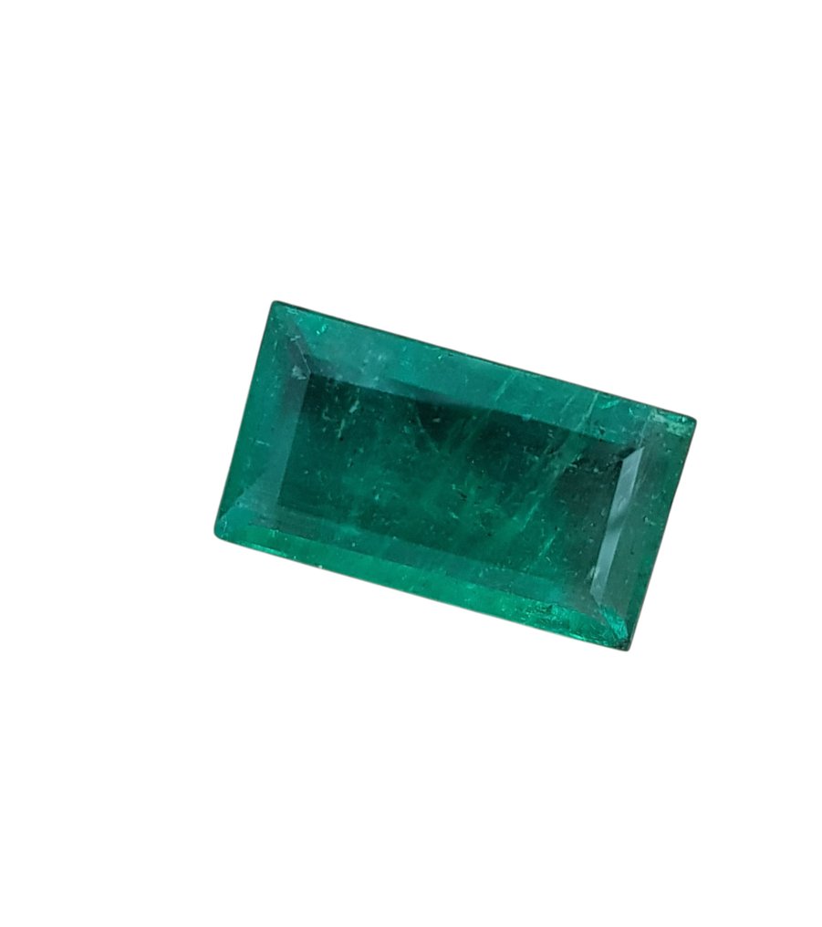 1 pcs  Green Emerald  - 7.62 ct - Gem research Swiss Lab (GRS) #2.1
