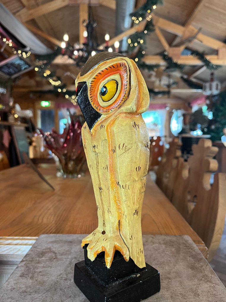 Naar C. Coenrad - Statue, Art Deco Uil - 25 cm - Iron #2.1