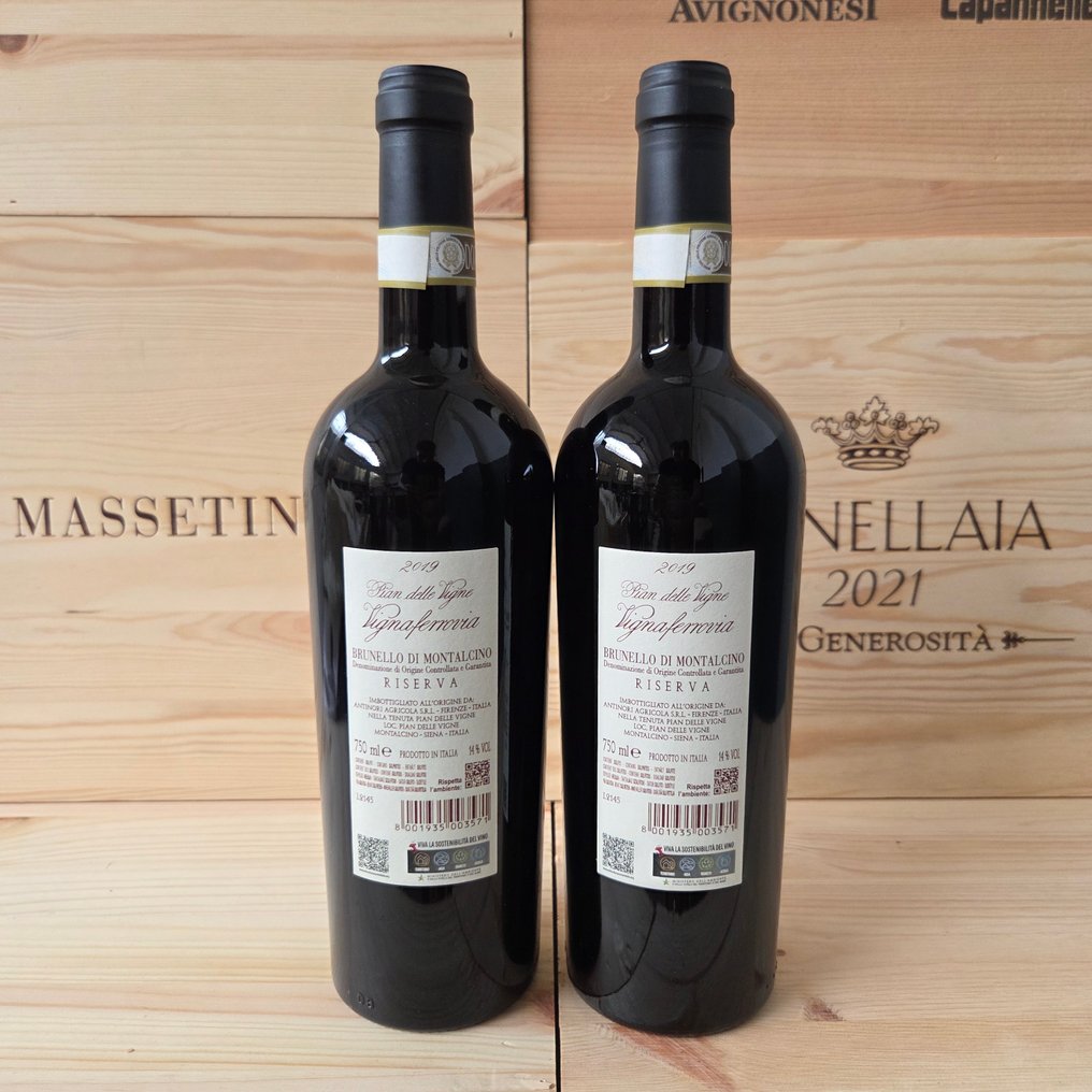 2019 Antinori, Vignaferrovia Pian delle Vigne - Μπρουνέλο ντι Μονταλσίνο Riserva - 2 Bottles (0.75L) #3.2
