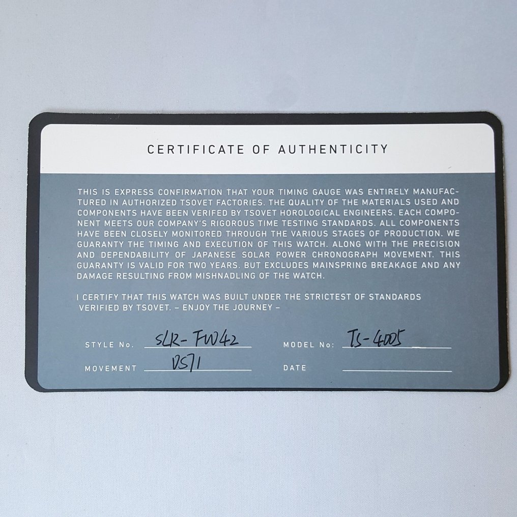 Tsovet - Solar Power - Seiko - Chronograph - New - Nincs minimálár - Férfi - 2025 #3.2