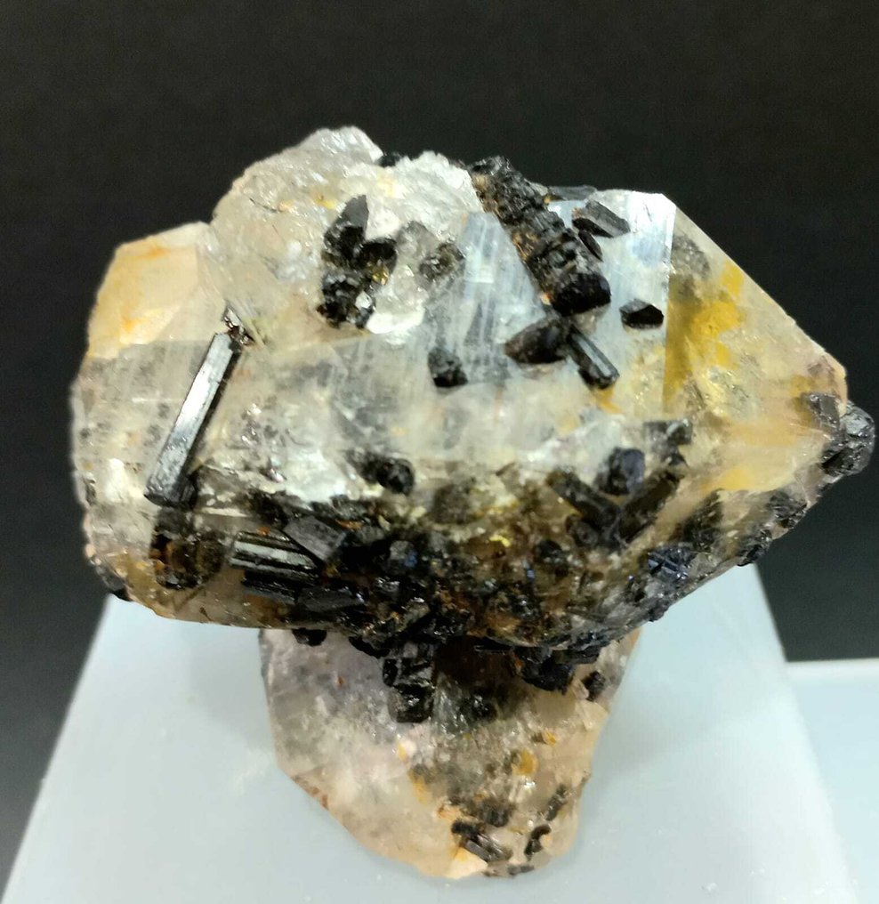 Sulfur Native ruby, sphalerite, Celestine, sulfur, arsenopyrite, quartz, tourmaline. - Height: 45 cm - Width: 45 cm- 2.75 g - (9) #3.2