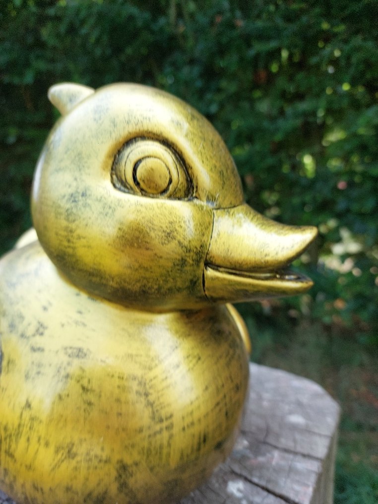 Statue, nice image of a bath duck - 22 cm - polyresin #1.0