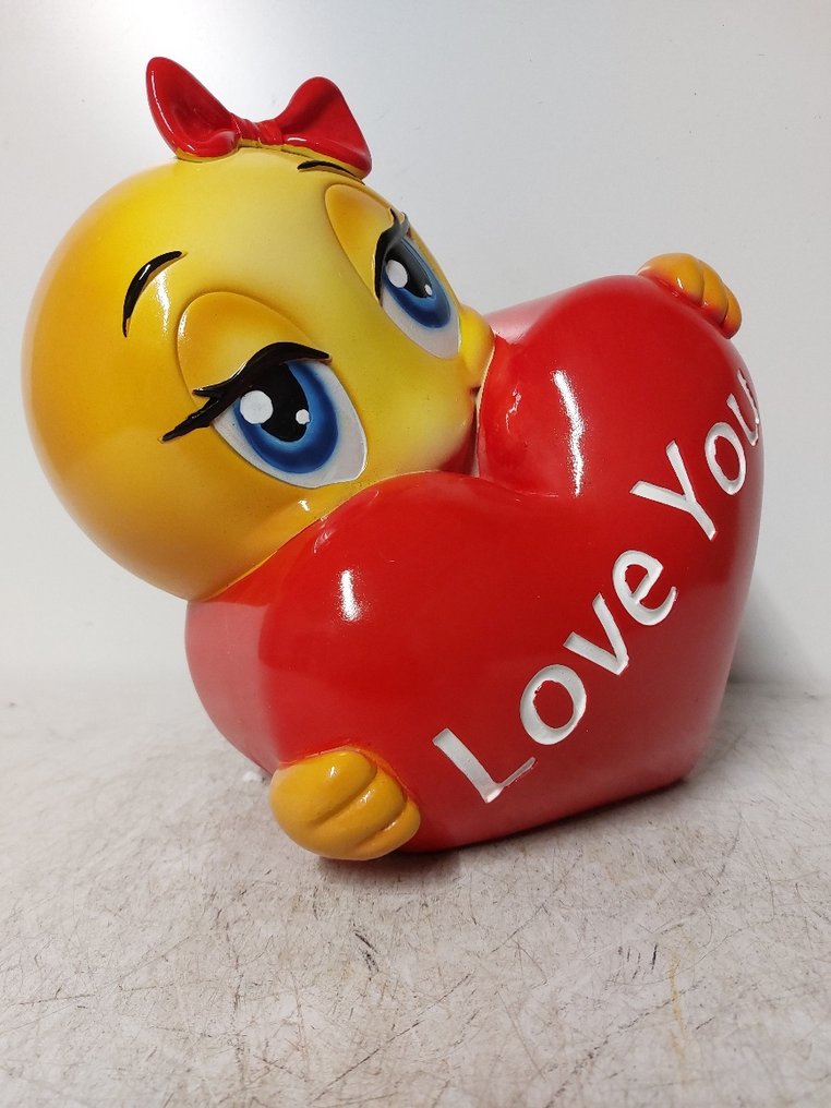Staty, Emoji LOVE YOU - 26 cm - polyresin #4.3