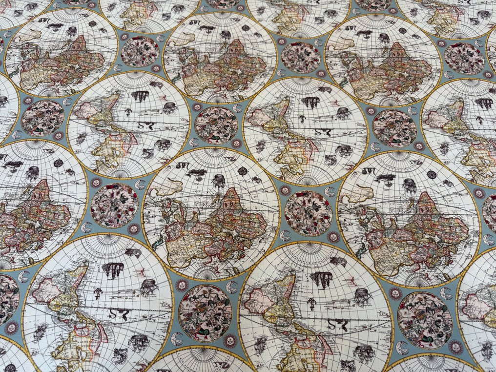 Old Maps – The Secrets of the Lost Seas - Betrækstof - 5 m - 1.4 m #1.0