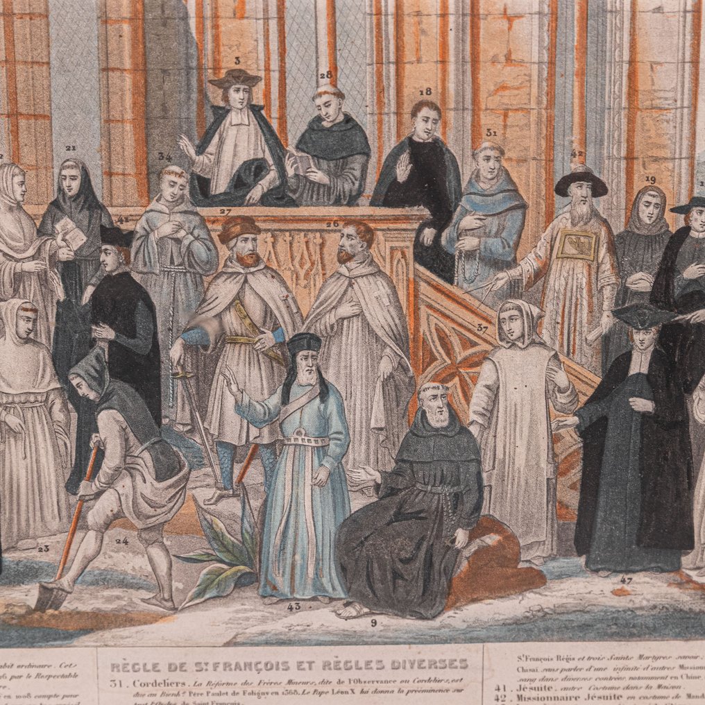 Gravure XIXe siècle Costumes religieux - Papier - 1850-1900 #3.2