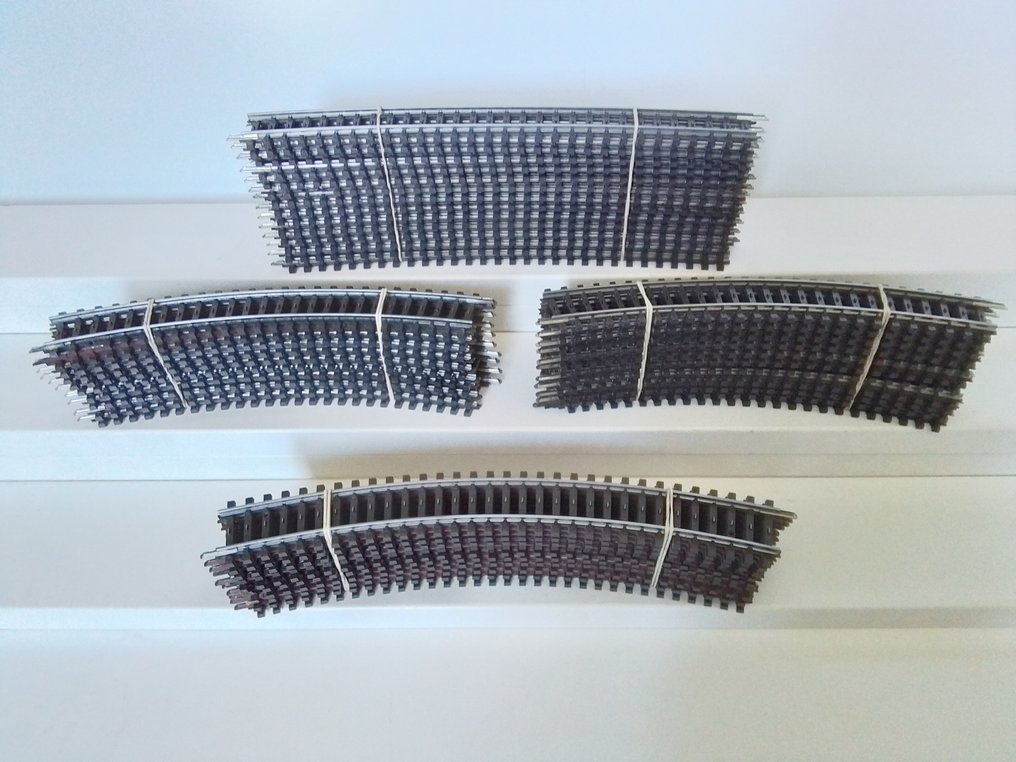 Märklin H0 - 2200-serie volprofiel - Model train (45) - 45 x curved K rail 2200 series full profile #1.0