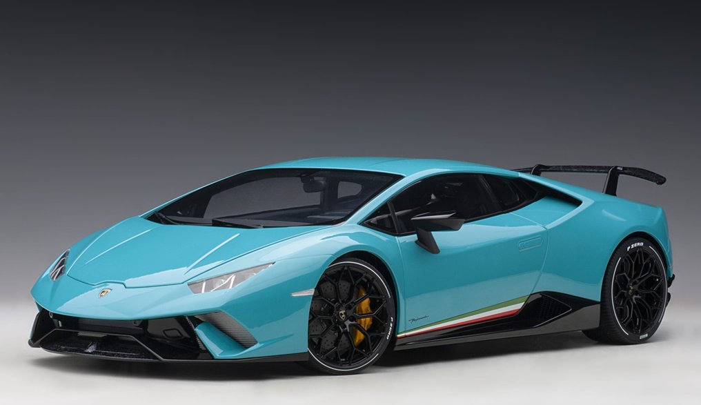 Autoart 1:12 - Model car - Lamborghini Huracán Performante – Blauw Metallic. - Very detailed model! #1.0