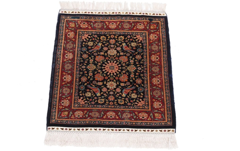 Silk Hereke Carpet with 16/16 Quality - Ren Luksus ~2,56 Mio. Knuder/m² - Tæppe - 45 cm - 37 cm #1.0